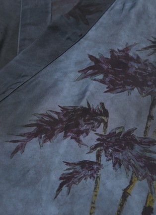  - UMA WANG - Palm tree print kimono shirt