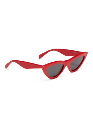 Figure View - Click To Enlarge - CELINE - Acetate narrow cat eye sunglasses