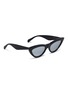 Figure View - Click To Enlarge - CELINE - Mirror acetate cat eye sunglasses