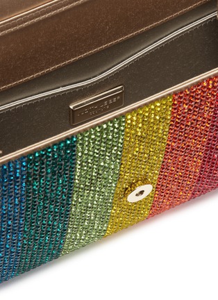 Detail View - Click To Enlarge - JUDITH LEIBER - 'Fizzoni' rainbow crystal pavé clutch