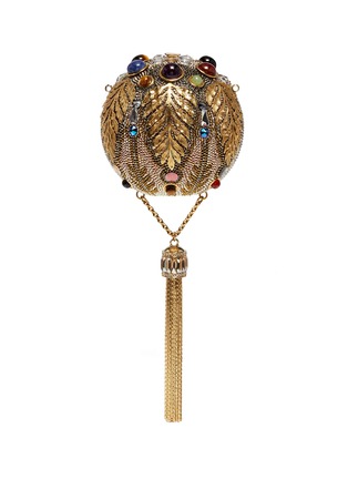 Main View - Click To Enlarge - JUDITH LEIBER - 'Pax Sphere' crystal tassel clutch