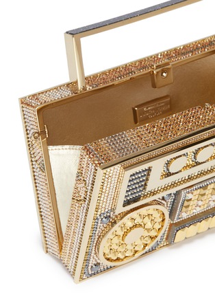 Detail View - Click To Enlarge - JUDITH LEIBER - 'Boom Box' crystal pavé minaudière