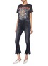 Figure View - Click To Enlarge - MOTHER - 'Cha Cha Chew' flared cuff cropped skinny jeans