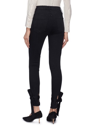 Back View - Click To Enlarge - MOTHER - 'Looker' tie cuff skinny jeans