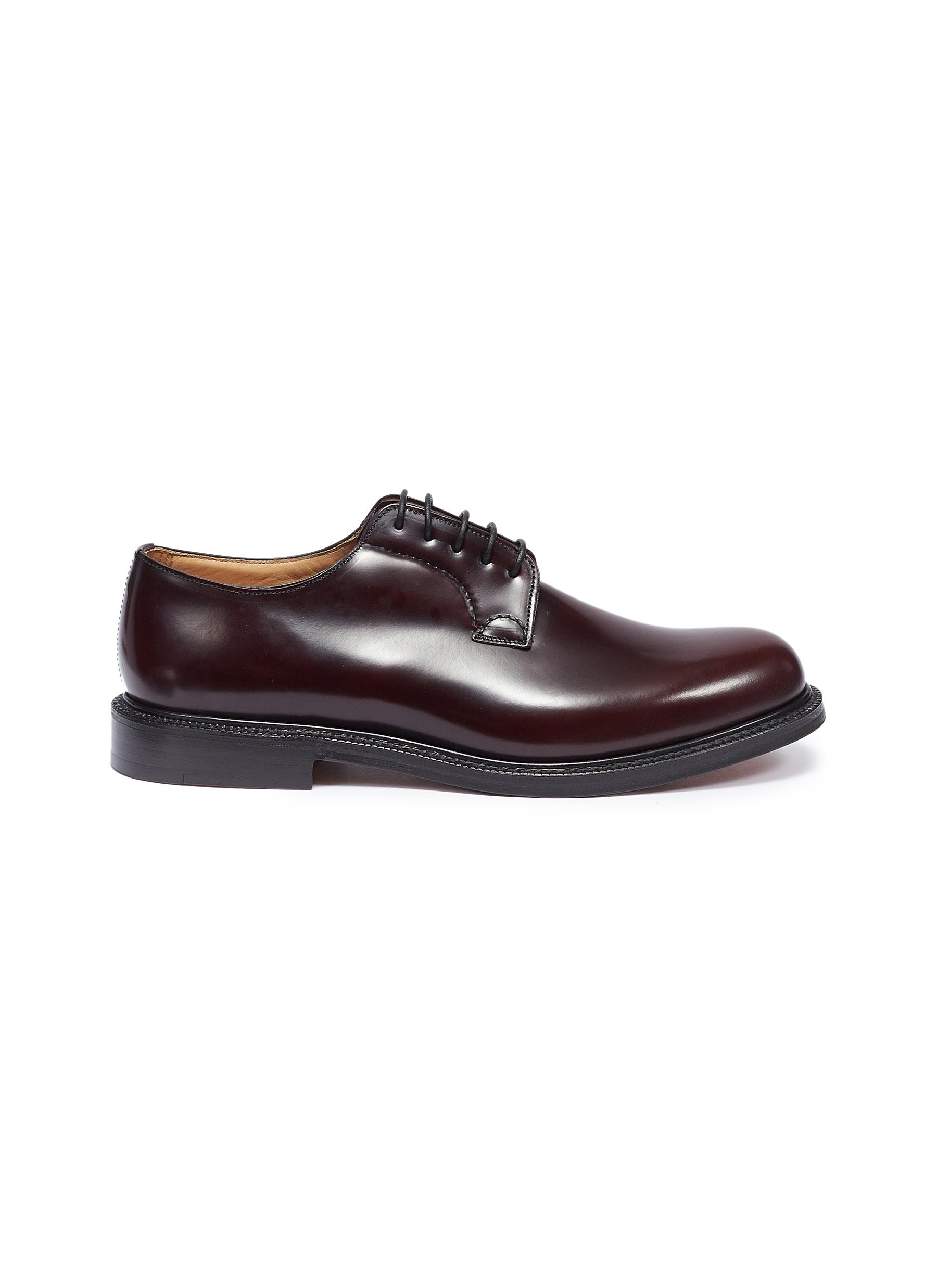 Click to view more detailed imagery on our partner's website Church's 'Shannon' Leather Derbies In Burgundy