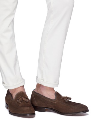 Figure View - Click To Enlarge - CHURCH'S - 'Kingsley 2' tassel suede loafers