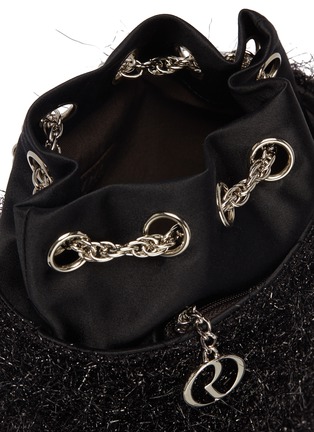 Detail View - Click To Enlarge - RODO - Tinsel and satin bucket bag