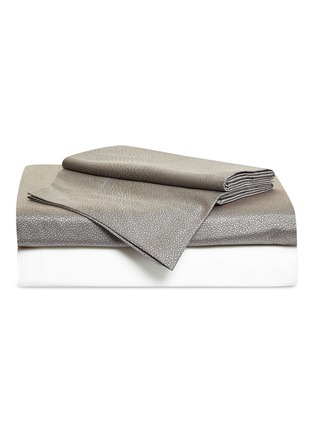 Main View - Click To Enlarge - FRETTE - Forever YD king size duvet set – Grey/Brown