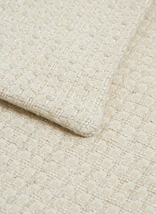 Detail View - Click To Enlarge - FRETTE - Luminescent Tweed cushion cover – Savage Beige