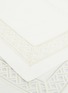 Detail View - Click To Enlarge - FRETTE - Lozenge Lace queen size duvet set – Milk
