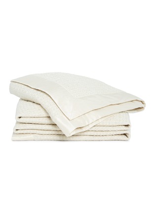 Main View - Click To Enlarge - FRETTE - Luminescent Tweed throw – Savage Beige