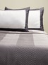  - FRETTE - Herringbone king size bedcover – Slate Grey