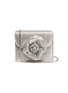 Main View - Click To Enlarge - OSCAR DE LA RENTA - 'TRO' floral appliqué strass mini satin crossbody bag
