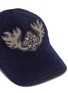 Detail View - Click To Enlarge - MY BOB - Jewelled brooch velvet baseball cap