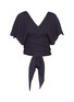 Main View - Click To Enlarge - JACQUEMUS - Sash tie open back wrap cropped top