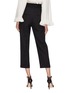 Back View - Click To Enlarge - JACQUEMUS - Roll cuff cropped straight leg pants