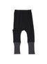 Main View - Click To Enlarge - WEE MONSTER - Contrast cuff bamboo cotton kids jogging pants