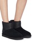 Figure View - Click To Enlarge - UGG - 'Classic Mini' logo print glitter cuff ankle boots