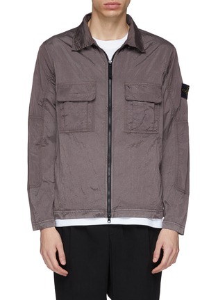Main View - Click To Enlarge - STONE ISLAND - Chest pocket ripstop shirt jacket