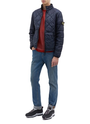 Figure View - Click To Enlarge - STONE ISLAND - Garment-dyed puffer jacket