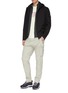 Figure View - Click To Enlarge - STONE ISLAND - Stand collar zip cardigan