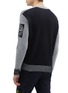 Back View - Click To Enlarge - STONE ISLAND - Contrast panel stripe sweater