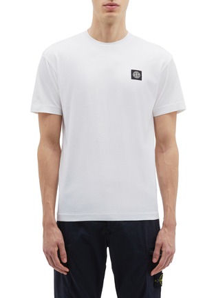 Main View - Click To Enlarge - STONE ISLAND - Logo patch T-shirt