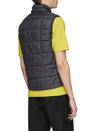 Back View - Click To Enlarge - STONE ISLAND - Logo patch puffer vest