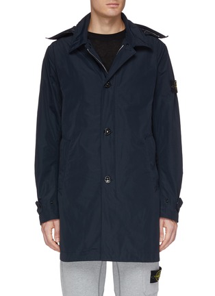 Main View - Click To Enlarge - STONE ISLAND - Hooded Micro Reps coat
