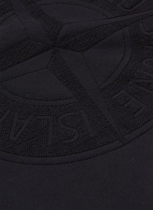  - STONE ISLAND - Convertible logo print sweatshirt
