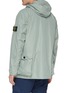 Back View - Click To Enlarge - STONE ISLAND - Mix pocket hooded Micro Reps coat