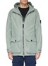 Main View - Click To Enlarge - STONE ISLAND - Mix pocket hooded Micro Reps coat