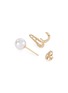 Detail View - Click To Enlarge - TASAKI - 'Danger' Akoya pearl 18k yellow gold earrings