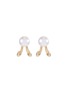Main View - Click To Enlarge - TASAKI - 'Danger' Akoya pearl 18k yellow gold earrings