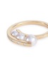 Detail View - Click To Enlarge - TASAKI - 'A Fine Balance' diamond Akoya pearl 18k yellow gold ring