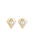 Main View - Click To Enlarge - TASAKI - 'Stellar' Akoya pearl 18k yellow gold earrings