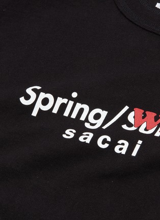  - SACAI - 'Spring Winter' slogan print T-shirt