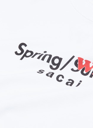  - SACAI - 'Spring Winter' slogan print T-shirt