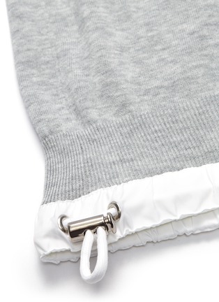  - SACAI - Contrast drawcord hem cotton sweater