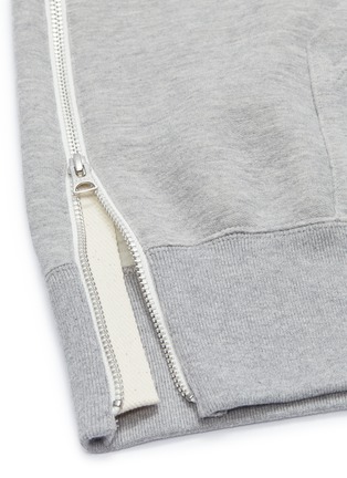  - SACAI - Stripe zip outseam hoodie
