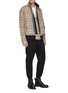 Figure View - Click To Enlarge - SACAI - x Dr. Woo spider embroidered layered tartan plaid shirt jacket
