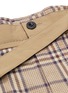  - SACAI - Belted check plaid shorts