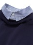  - SACAI - Stripe shirt back cotton sweater