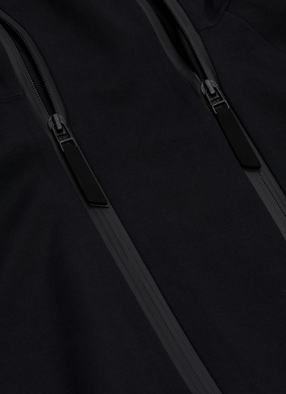  - ISAORA - 'Scuba' asymmetric zip performance hoodie