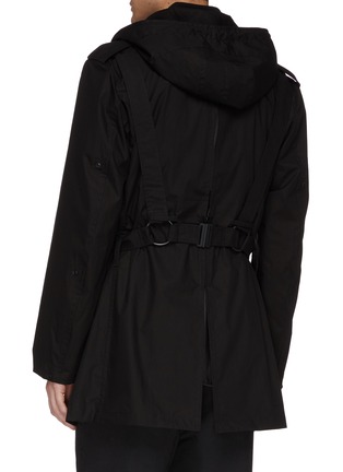 Back View - Click To Enlarge - Y-3 - Buckled harness detachable hood parachute jacket