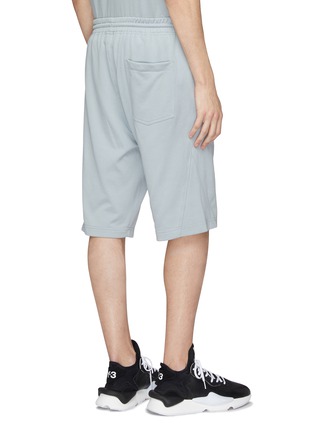 Back View - Click To Enlarge - Y-3 - Logo print sweat shorts