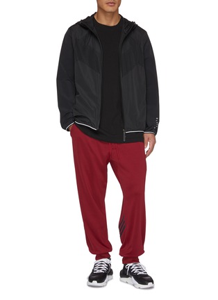 Figure View - Click To Enlarge - Y-3 - 3-Stripes logo print cuff jogging pants
