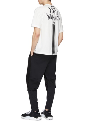 Figure View - Click To Enlarge - Y-3 - 3-Stripes logo print boxy T-shirt