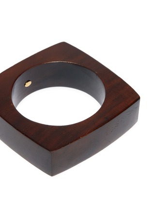 Detail View - Click To Enlarge - KENNETH JAY LANE - Square wood bangle