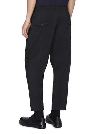 Back View - Click To Enlarge - ZIGGY CHEN - Linen-cotton jogging pants